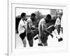 Brazil and Santos Football Star Pele Walks Along Tarmac Arriving at Ringway from London Airport-null-Framed Photographic Print