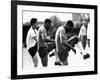 Brazil and Santos Football Star Pele Walks Along Tarmac Arriving at Ringway from London Airport-null-Framed Photographic Print