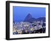 Brazil, City of Rio de Janeiro, Pereira da Silva, Twilight view over Laranjeiras towards the Sugarl-Karol Kozlowski-Framed Photographic Print