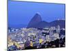Brazil, City of Rio de Janeiro, Pereira da Silva, Twilight view over Laranjeiras towards the Sugarl-Karol Kozlowski-Mounted Photographic Print