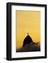 Brazil, City of Rio de Janeiro, Sunset view of the Christ the Redeemer and Corcovado Mountain.-Karol Kozlowski-Framed Photographic Print