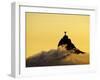 Brazil, City of Rio de Janeiro, Sunset view of the Christ the Redeemer and Corcovado Mountain.-Karol Kozlowski-Framed Photographic Print