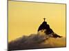 Brazil, City of Rio de Janeiro, Sunset view of the Christ the Redeemer and Corcovado Mountain.-Karol Kozlowski-Mounted Photographic Print