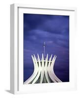 Brazil, Distrito Federal-Brasilia, Brasilia, Metropolitan Cathedral of Brasilia-Jane Sweeney-Framed Photographic Print