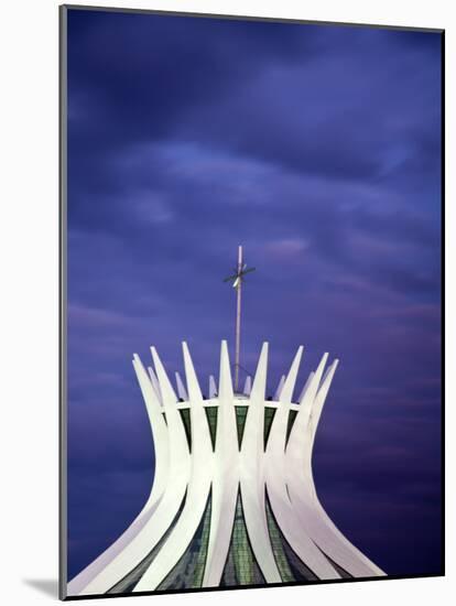 Brazil, Distrito Federal-Brasilia, Brasilia, Metropolitan Cathedral of Brasilia-Jane Sweeney-Mounted Photographic Print