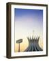 Brazil, Distrito Federal-Brasilia, Brasilia, Metropolitan Cathedral of Brasilia-Jane Sweeney-Framed Photographic Print