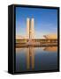 Brazil, Distrito Federal-Brasilia, Brasilia, National Congress of Brazil-Jane Sweeney-Framed Stretched Canvas