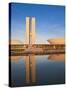 Brazil, Distrito Federal-Brasilia, Brasilia, National Congress of Brazil-Jane Sweeney-Stretched Canvas