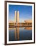 Brazil, Distrito Federal-Brasilia, Brasilia, National Congress of Brazil-Jane Sweeney-Framed Photographic Print