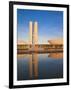 Brazil, Distrito Federal-Brasilia, Brasilia, National Congress of Brazil-Jane Sweeney-Framed Photographic Print