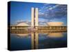 Brazil, Distrito Federal-Brasilia, Brasilia, National Congress of Brazil-Jane Sweeney-Stretched Canvas