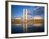 Brazil, Distrito Federal-Brasilia, Brasilia, National Congress of Brazil-Jane Sweeney-Framed Photographic Print