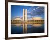 Brazil, Distrito Federal-Brasilia, Brasilia, National Congress of Brazil-Jane Sweeney-Framed Photographic Print