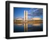 Brazil, Distrito Federal-Brasilia, Brasilia, National Congress of Brazil-Jane Sweeney-Framed Photographic Print