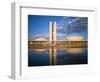 Brazil, Distrito Federal-Brasilia, Brasilia, National Congress of Brazil-Jane Sweeney-Framed Photographic Print