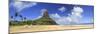 Brazil, Fernando De Noronha, Conceicao Beach with Morro Pico Mountain in the Background-Michele Falzone-Mounted Photographic Print