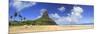 Brazil, Fernando De Noronha, Conceicao Beach with Morro Pico Mountain in the Background-Michele Falzone-Mounted Photographic Print