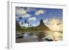 Brazil, Fernando De Noronha, Conceicao Beach with Morro Pico Mountain in the Background-Michele Falzone-Framed Photographic Print