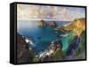 Brazil, Fernando De Noronha Marine National Park, Porco's Bay and Dos Irmaos Peaks-Michele Falzone-Framed Stretched Canvas