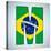 Brazil Flag Brazilian Alphabet Letters Words-gubh83-Stretched Canvas