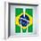 Brazil Flag Brazilian Alphabet Letters Words-gubh83-Framed Premium Giclee Print