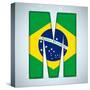 Brazil Flag Brazilian Alphabet Letters Words-gubh83-Stretched Canvas