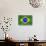 Brazil Flag-Sarah Nicholl-Stretched Canvas displayed on a wall