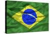 Brazil Flag-Sarah Nicholl-Stretched Canvas