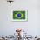 Brazil Flag-Sarah Nicholl-Framed Photographic Print displayed on a wall
