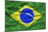 Brazil Flag-Sarah Nicholl-Mounted Photographic Print
