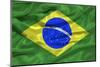 Brazil Flag-Sarah Nicholl-Mounted Photographic Print