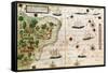 Brazil from the "Miller Atlas" by Pedro Reinel, circa 1519-null-Framed Stretched Canvas