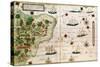 Brazil from the "Miller Atlas" by Pedro Reinel, circa 1519-null-Stretched Canvas