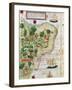 Brazil from the "Miller Atlas" by Pedro Reinel, circa 1519-null-Framed Giclee Print