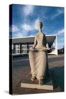 Brazil, Goias State, Brasilia, Statue of Justice-null-Stretched Canvas