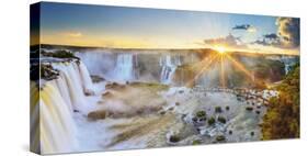 Brazil, Iguassu Falls National Park (Cataratas Do Iguacu), Devil's Throat (Garganta Do Diabo)-Michele Falzone-Stretched Canvas