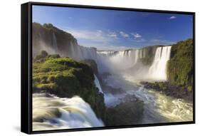 Brazil, Iguassu Falls National Park (Cataratas Do Iguacu), Devil's Throat (Garganta Do Diabo)-Michele Falzone-Framed Stretched Canvas