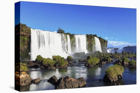 Brazil, Iguassu Falls National Park (Cataratas Do Iguacu), Devil's Throat (Garganta Do Diabo)-Michele Falzone-Stretched Canvas