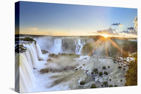 Brazil, Iguassu Falls National Park (Cataratas Do Iguacu), Devil's Throat (Garganta Do Diabo)-Michele Falzone-Stretched Canvas