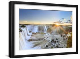 Brazil, Iguassu Falls National Park (Cataratas Do Iguacu), Devil's Throat (Garganta Do Diabo)-Michele Falzone-Framed Photographic Print