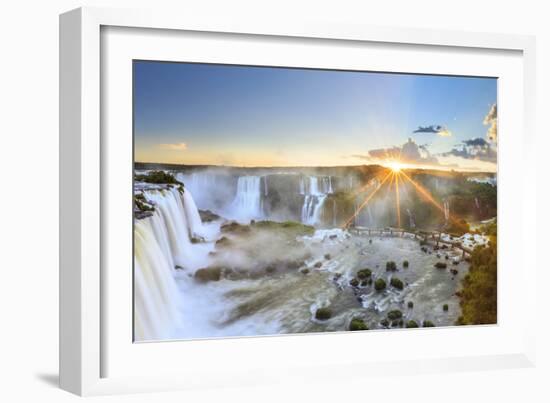 Brazil, Iguassu Falls National Park (Cataratas Do Iguacu), Devil's Throat (Garganta Do Diabo)-Michele Falzone-Framed Photographic Print