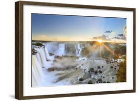 Brazil, Iguassu Falls National Park (Cataratas Do Iguacu), Devil's Throat (Garganta Do Diabo)-Michele Falzone-Framed Photographic Print