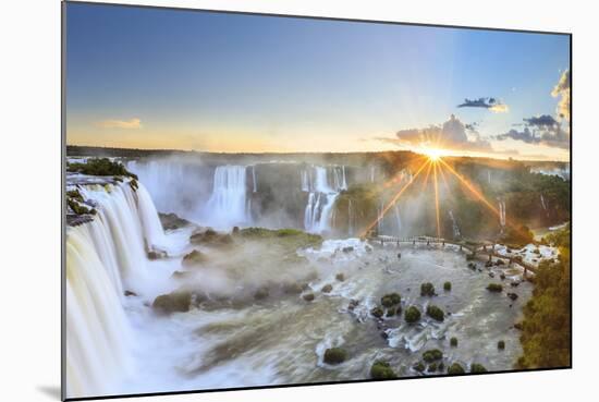 Brazil, Iguassu Falls National Park (Cataratas Do Iguacu), Devil's Throat (Garganta Do Diabo)-Michele Falzone-Mounted Photographic Print