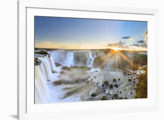 Brazil, Iguassu Falls National Park (Cataratas Do Iguacu), Devil's Throat (Garganta Do Diabo)-Michele Falzone-Framed Photographic Print