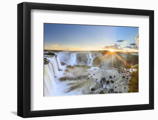 Brazil, Iguassu Falls National Park (Cataratas Do Iguacu), Devil's Throat (Garganta Do Diabo)-Michele Falzone-Framed Photographic Print