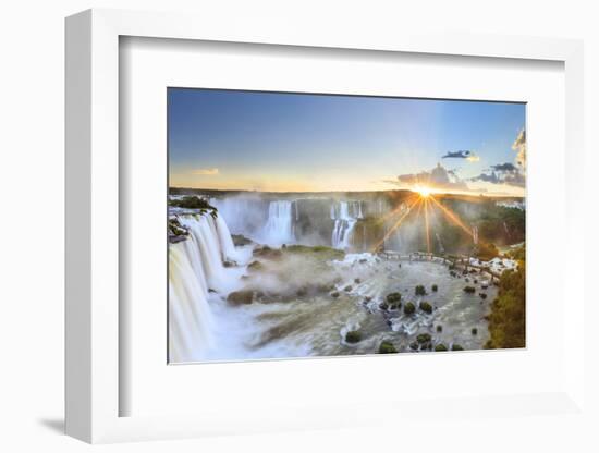 Brazil, Iguassu Falls National Park (Cataratas Do Iguacu), Devil's Throat (Garganta Do Diabo)-Michele Falzone-Framed Photographic Print