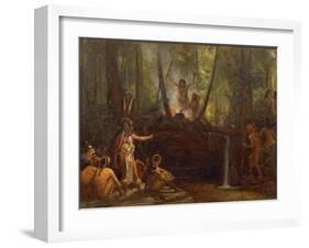 Brazil, Manufacture of Curare in the Brazilian Forests-Francois-xavier Fabre-Framed Giclee Print