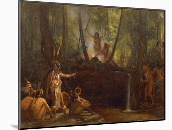 Brazil, Manufacture of Curare in the Brazilian Forests-Francois-xavier Fabre-Mounted Giclee Print