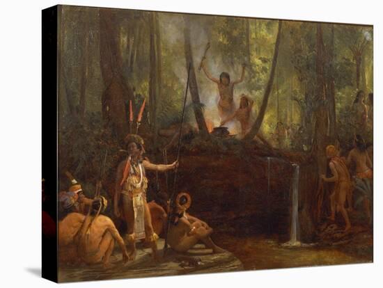 Brazil, Manufacture of Curare in the Brazilian Forests-Francois-xavier Fabre-Stretched Canvas