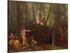 Brazil, Manufacture of Curare in the Brazilian Forests-Francois-xavier Fabre-Stretched Canvas